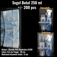 Gambar Segel plastik botol 250 ml / plastik shrink botol 250 ml /segel botol dari SansanPlastik undefined 2 Tokopedia