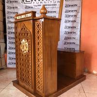 Gambar Podium minimalis duduk - mimbar masjid duduk minimalis- tempat pidato dari Erwinfurniture12 undefined 2 Tokopedia