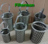 Gambar Saringan Air Minyak Water Oil Fluids Basket Filter Stainless SS 304 Element Inline Bucket Y Strainer - OD.8 x L.12 cm. dari Filterman undefined 1 Tokopedia