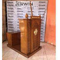 Gambar Podium minimalis duduk - mimbar masjid duduk minimalis- tempat pidato dari Erwinfurniture12 undefined 1 Tokopedia