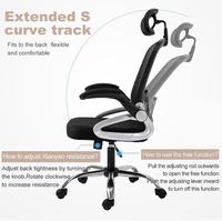 Gambar Kursi Kerja Kursi Kantor Hidrolik Sandaran Kepala Headrest Plus Bantal - 910 Kulit Amber dari HomewareIndonesia undefined 5 Tokopedia