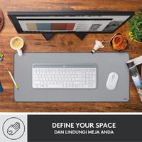 Gambar Logitech Desk Mat Studio Series Mouse Pad XL Polos Anti-Slip - Grey dari Logitech Official Store undefined 2 Tokopedia
