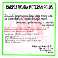 Gambar KARPET BUANA BLUDRU ALAS LANTAI SERBAGUNA METERAN POLOS MURAH MERIAH - Merah dari Multi Karpet undefined 5 Tokopedia
