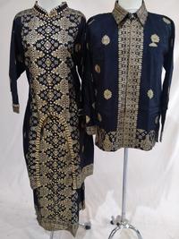 Gambar Baju Batik Songket Palembang Murah Bisa Couple/Satuan Motif CM Hitam - Anak Cow Pendek, L dari Songket Cek Ipah undefined 1 Tokopedia