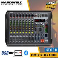 Gambar Power Mixer Audio 8 Ch - 2 x 450 Watt HARDWELL STYLE 8P USB Soundcard dari Digi Audio Store undefined 3 Tokopedia
