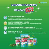 Gambar Supersol Karbol Wangi Lemon Mint Botol 450 ml dari Wings Indonesia undefined 4 Tokopedia