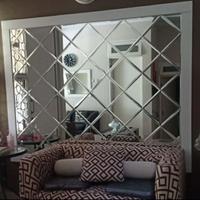 Gambar wall mirror bevelled bevel kaca cermin dekorasi dinding tembok rumah dari Tri Murcti Corporation undefined 3 Tokopedia