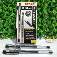 Gambar KENKO HITECH HI TECH 0.28 PULPEN PEN GEL - Hitam - Hitam dari Pulau Mas Stationery undefined 4 Tokopedia