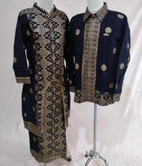 Gambar Baju Batik Songket Palembang Murah Bisa Couple/Satuan Motif CM Hitam - Anak Cow Pendek, L dari Songket Cek Ipah undefined 4 Tokopedia