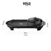 Gambar Grill Electric BBQ Panggang Goreng 1200watt Bergaransi - Grill Dual dari Solo River undefined 3 Tokopedia