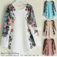 Gambar Friza printing atasan blouse fashion wanita - dusty, L dari Zam Collection Official undefined 1 Tokopedia