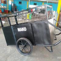 Gambar gerobak sampah besi 120 x 80 x 100 dari HM Mandiri Baru undefined 3 Tokopedia