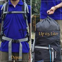 Gambar TAS CARRIER RANSEL ELEKTRA 60L UP 65L TAS HIKING TAS CAMPING - HITAM + COVER dari MANDALAWANGI OUTDOOR01 undefined 5 Tokopedia