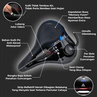 Gambar Sadel Sepeda Super Empuk Kursi Jok MTB Gunung Lipat Saddle Handle Bike - Hitam dari XELTONID undefined 3 Tokopedia