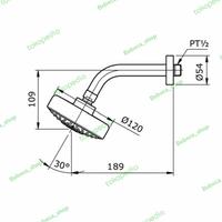 Gambar Head Shower TOTO TX 465 SEN ( 3S Soft ) dari Bebecashop undefined 2 Tokopedia