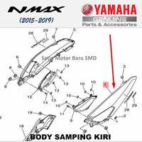 Gambar Cover Side Body Bodi Samping Hitam Kiri N Max Nmax Old Asli Ori Yamaha dari Setia Motor Baru Cabang Surabaya undefined 3 Tokopedia