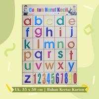 Gambar Poster Anak Poster Edukasi Anak Lembaran Belajar Membaca Bentuk Tulisa - A-Z Kecil dari toko buku halim jaya undefined 5 Tokopedia