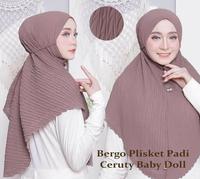 Gambar Hijab Bergo Maryam Plisket Padi / Jilbab Instan Dewasa /Kerudung Bergo - Pad - Tosca dari ZahiraScarves.id undefined 1 Tokopedia