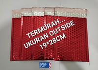 Gambar Bubble Envelope Amplop Wrap Red / Merah (MAILDAY) uk luar 19*28 cm dari Mailday Bubble Envelope undefined 1 Tokopedia