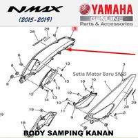 Gambar Cover Side Body Bodi Samping Hitam Kanan N Max Nmax Old Asli Yamaha dari Setia Motor Baru Cabang Surabaya undefined 3 Tokopedia
