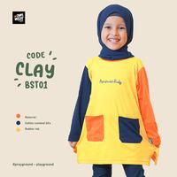 Gambar Baju kaos Atasan tunik anak perempuan Remaja Cewek Lengan Panjang-BST - Wood, M dari Hilal Bilal Store undefined 3 Tokopedia