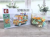 Gambar LEGO SEMBO BLOCK DIAGRAMMATIZE MINI WORLD GREAT DREAMS MOBIL ICE CREAM dari DM Garage Diecast undefined 2 Tokopedia
