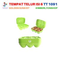 Gambar Egg Holder Golden Sunkist isi 6 / Tempat Telur Camping Piknik 3 Sekat Portable Egg Box Shockproof - isi 3 sekat dari RISKIA SWASTAMITHA ARUNA undefined 3 Tokopedia