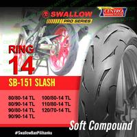 Gambar SWALLOW SLASH RING 14.BAN TUBELESS SOFT COMPOUND RING 14 - 110/80-14 TL dari CENTRO MOTOR_NEW undefined 1 Tokopedia