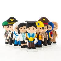Gambar Boneka Flanel Profesi Custom - Request dari Kado Wisuda undefined 3 Tokopedia