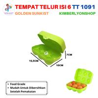 Gambar Egg Holder Golden Sunkist isi 6 / Tempat Telur Camping Piknik 3 Sekat Portable Egg Box Shockproof - isi 3 sekat dari RISKIA SWASTAMITHA ARUNA undefined 2 Tokopedia