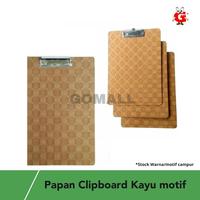 Gambar Papan Clip Board kayu / papan Ujian Kayu dari gomall.id undefined 1 Tokopedia
