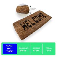 Gambar Keset Tebal serabut kelapa welcome coco mat thick 180158 cleanmatic dari KODAKI Mall undefined 2 Tokopedia