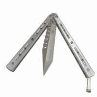 Gambar Balisong pisau lipat folding training butterfly - Hitam dari Abadi Media undefined 4 Tokopedia