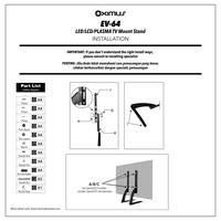 Gambar BRACKET TV LED LCD STAND KAKI MONITOR 26" - 37" OXIMUS EV64 dari Oximus Indonesia undefined 4 Tokopedia