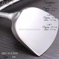 Gambar Sodet Spatula Stainless Gagang Kayu Jumbo - No.2 dari DariDuaSatu undefined 2 Tokopedia