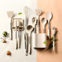 Gambar Premium Silicone Kitchen Utensils Original - Beige dari Aneka Market Store Tangerang undefined 1 Tokopedia