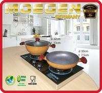 Gambar PANCI WAJAN MOEGEN GERMANY SKILLET & STEWPOT SET ANTI LENGKET ORIGINAL - Pink dari Grosir Moegen_Archived undefined 4 Tokopedia
