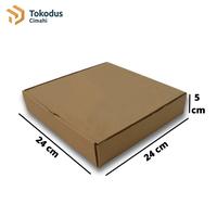 Gambar Dus Box Pizza Uk 24 x 24 x 5cm Polos (Bisa Custom) - Tokodus Cimahi dari Tokodus Cimahi undefined 2 Tokopedia