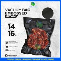 Gambar PLASTIK VACUUM VACUM VAKUM MAKANAN POLOS EMBOSSED EMBOS MEDIUM SIZE - EMBOS HITAM, 14X16 CM dari PabrikPacking undefined 3 Tokopedia
