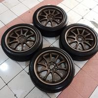Gambar Velg Racing Murah CE28 Ring 17 Pcd 4x100/114.3 + Ban Accelera PHI R17 dari TOKOVELGBKS undefined 3 Tokopedia