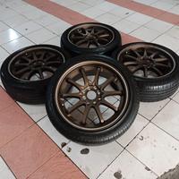 Gambar Velg Racing Murah CE28 Ring 17 Pcd 4x100/114.3 + Ban Accelera PHI R17 dari TOKOVELGBKS undefined 2 Tokopedia
