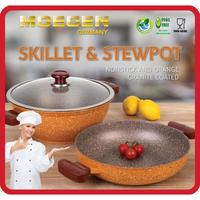Gambar PANCI WAJAN MOEGEN GERMANY SKILLET & STEWPOT SET ANTI LENGKET ORIGINAL - Pink dari Grosir Moegen_Archived undefined 3 Tokopedia