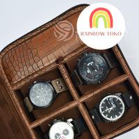 Gambar BOX TEMPAT JAM TANGAN PREMIUM / KOTAK JAM PERHIASAN KALUNG EMAS dari rainbow toko undefined 2 Tokopedia