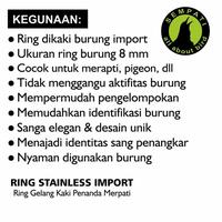 Gambar Ring Gelang Kaki Burung Merpati Polos Import Warna Silver dari Zaidan Tekhnik undefined 4 Tokopedia