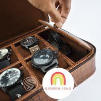 Gambar BOX TEMPAT JAM TANGAN PREMIUM / KOTAK JAM PERHIASAN KALUNG EMAS dari rainbow toko undefined 3 Tokopedia