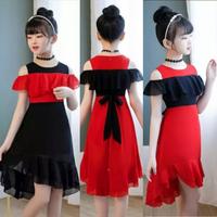Gambar Dress Rery Kids Usia 6th-12th Baju Anak Perempuan Gaun Anak Perempuan - Merah, 9-10 tahun dari PIYAKU undefined 1 Tokopedia