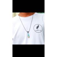 Gambar Kalung pria tali hitam liontin resin edelweis Glow in the dark dari Resin crafft undefined 4 Tokopedia
