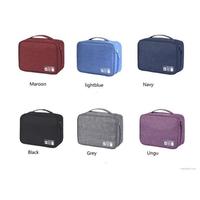 Gambar Tas Aksesoris HP Gadget Travel Bag Organizer Kabel Data Charger - maroon dari aditya bakul undefined 4 Tokopedia