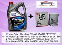 Gambar Paket Oli PTT 5W-30 & Filter HONDA BRIO SATYA & FREED & CRV HRV BRV dari Sinar Maju Pitstop undefined 1 Tokopedia