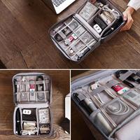 Gambar Tas Aksesoris HP Gadget Travel Bag Organizer Kabel Data Charger - maroon dari aditya bakul undefined 2 Tokopedia